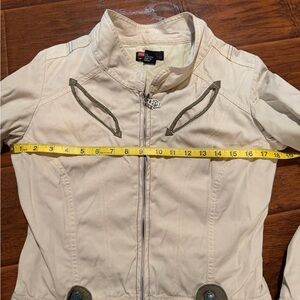 Y2K- Diesel Beige Utility Zip-Up Jacket Women’s